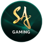 sa gaming logo circle notext x